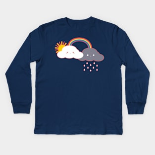 Grumpy Cloud Kids Long Sleeve T-Shirt